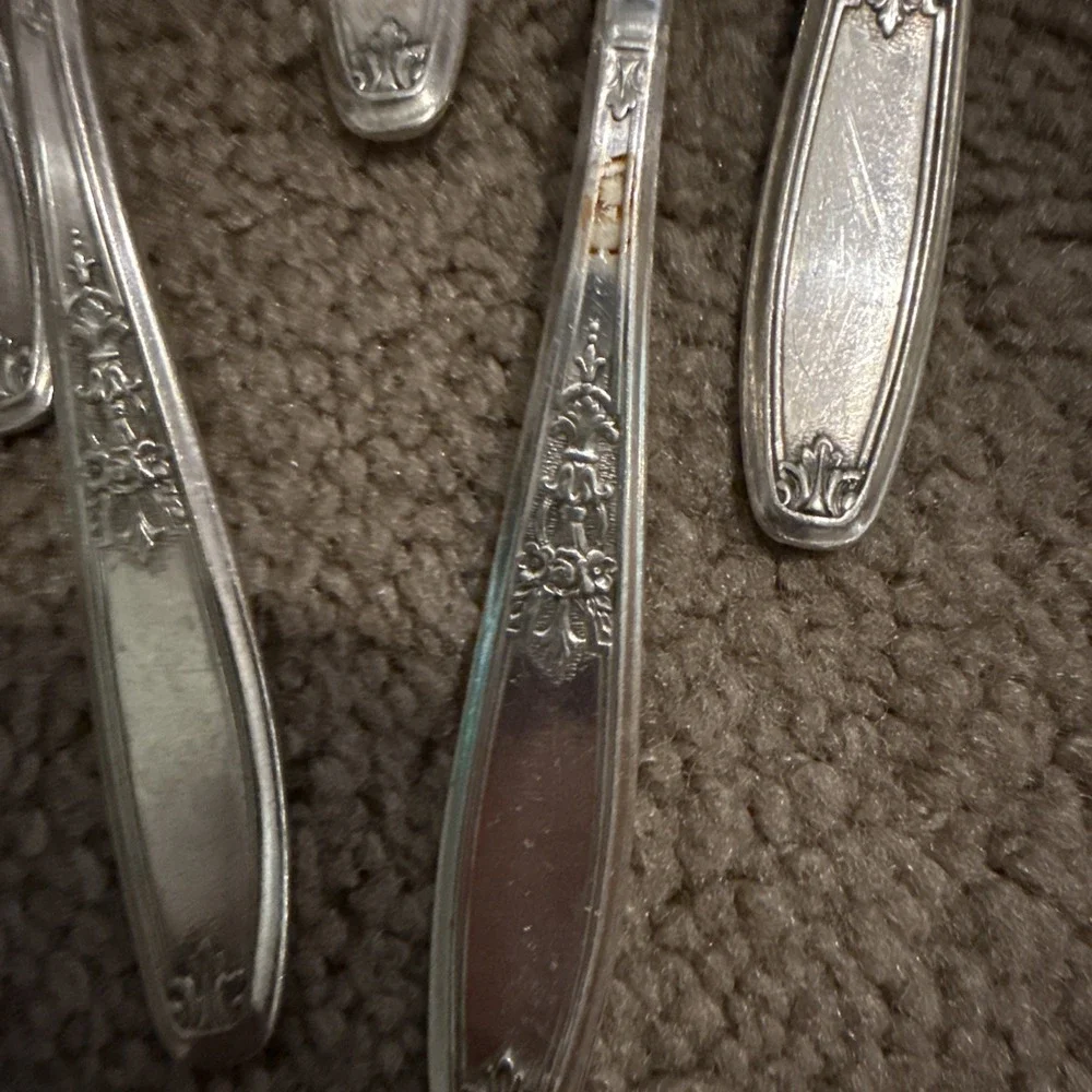 Vintage Ambassador Teaspoons 1847 Rogers Silverplate Vintage Flatware 6